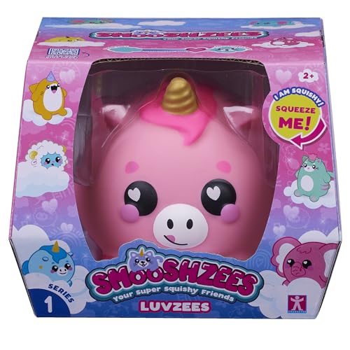 Smooshzees Luvzees, Zappy, rosa Einhorn, Sammelfiguren, superweich, kuschelig und quetschbar! von Smooshzees