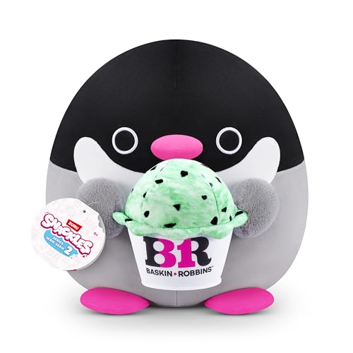 Snackles 77606G, Penguin (Baskin Robbin), Series 2, großes Plüschspielzeug, Large (40 cm) von Snackles