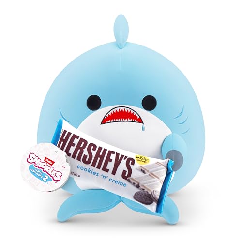 Snackles 77605H, Shark (Hershey, Cookie n Cream), Series 2, großes Plüschspielzeug, Small (20 cm) von Snackles