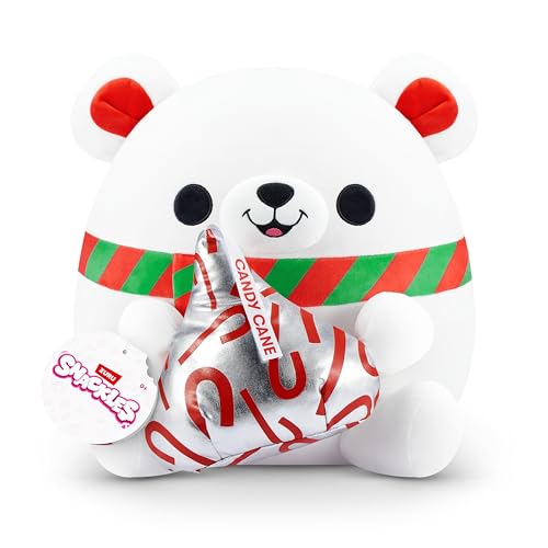 Snackles 77628E Weihnachten groß, Hershey's Candy Cane, Polar Bear (Kisses), Medium (36 cm) von Snackles