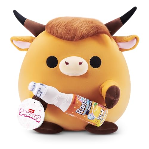 Snackles-CORE Licensed-Series 3-Plush 14" Highland Cow with Sangaria O-Mazing Orange Ramune Snackles-CORE Licensed-Series 3-Plush 14" Highland Cow with Sangaria O-Mazing Orange Ramune von Snackles