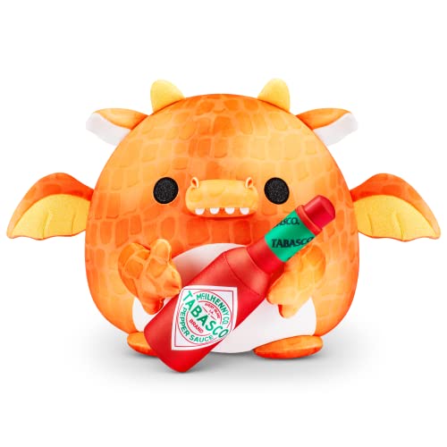 Snackles Serie 1 - Drache, Surprise Medium Plush, Ultra Soft Plüsch, kuschelig Squishy Comfort, 28 cm, Plüsch mit Lizenz Snack Brand Accessoire (Dragon) von Snackles