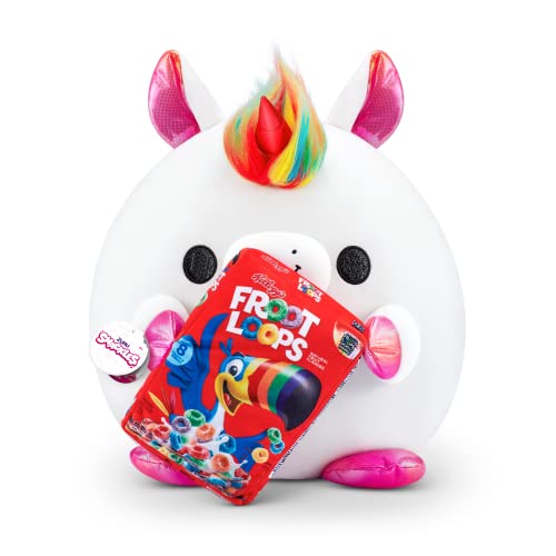 Snackles Serie 1 - Einhorn, Surprise Medium Plush, Ultra Soft Plüsch, kuschelig Squishy Comfort, 28 cm, Plüsch mit Lizenz Snack Brand Accessoire (Einhorn) von Snackles