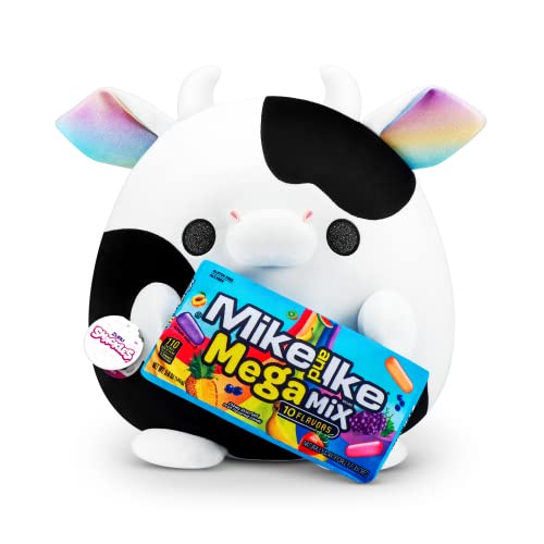 Snackles Series 1 Cow (Mike and Ike), Surprise Medium Plush, Ultra Soft Plush, 35 cm, Collectible Plush with Real Brands (Cow) von Snackles