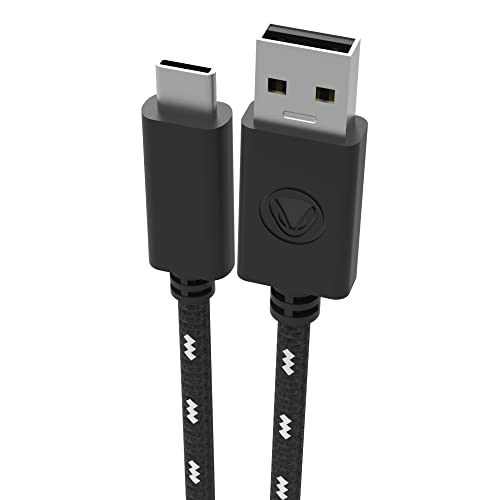 Snakebyte Charge Cable 5 (3 Meter) - USB Typ C Kabel, USB 2.0 auf C-Stecker, Schnellladekabel, USB C Mesh Kabel, geeignet für PS5, Xbox Series X, Samsung Galaxy, Huawei, Xiaomi, Sony UVM. PS5-Design von Snakebyte