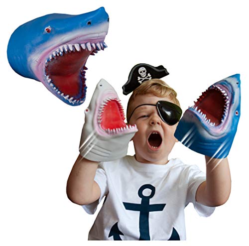 Snap Attack Deluxebase Hai Handpuppen für Kinder Hai Handpuppen Elastisches Spielzeug Cool für ADHS Autismus Hai Spielzeug für Jungen Mädchen von Snap Attack