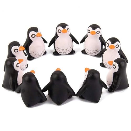 10 stücke Miniatur Penguin Figur Fairy Garten Landschaft Garten Bonsai Dekor Kinder Spielzeug Mini Pinguin von Snner