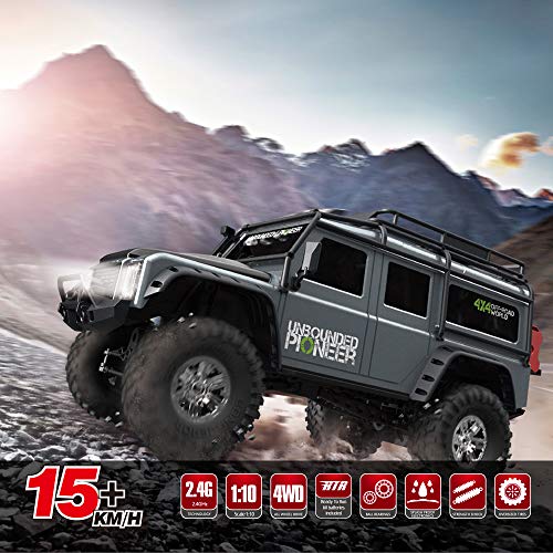 Snnozy HB-ZP1002 Fernbedienungsauto 1:10 RC-Car Großes Rennfahrzeug 4WD RC Crawler 2.4G Geländewagen RC Car RTR von Snnozy