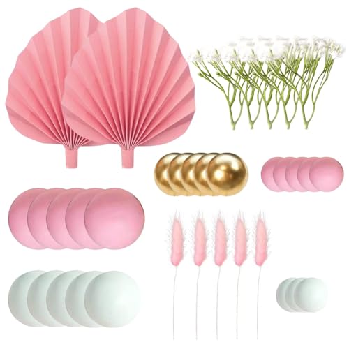 Ball Cake Decorations, Cake Decorating Toppers, Wedding Cake Decorations, Birthday Cake Toppers, Premium Cake Decorating Balls, Pink And White Cake Embellishments von Snsengg