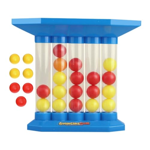 Bounce Ball Game, Kids Bounce Ball Game, Family Night Bounce Ball Game, 3D Bounce Ball Strategy Game, Family Board Game with Bounce Balls, 26x14x22.5cm Kids Bounce Ball Game for Family Fun von Snsengg