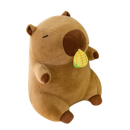 Snsengg Capybara-Stofftier, süßes Capybara-Plüschkissen,Sofa Deko Tierpuppe | Sofa, dekorative Tierspielzeugpuppe, Nickerchen-Begleiter für Wachstumspartner von Snsengg