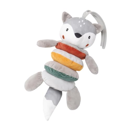 Snsengg Crib Pendant Bell Toys, Fox Shape Carseat Rattles, Educational Hand Bell Puppet, 11.02x4.72 inches Plush Dangling Doll, Adorable Toy for Boys Girls von Snsengg