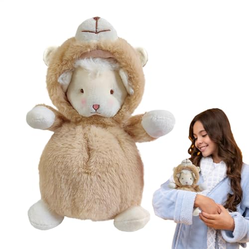 Snsengg Lamb Stuffed Animal, Plush Lamb Toy, Soft Educational Comfort Doll, 5.91x3.15x7.87 inch Cute Sheep Plush Ideal for Toddler, Kids, Boys, Girls, for Children's Day von Snsengg