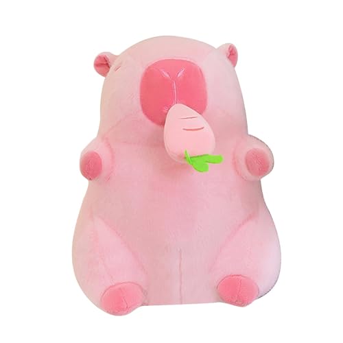 Snsengg Niedliches Capybara-Plüschkissen, gefülltes Capybara-Plüschtier,Frucht-Capybara-Kissen - Sofa, dekoratives Obst-Design, Tierpuppe, Plüsch, Komfort für Zuhause, Schlafzimmer, Zubehör von Snsengg