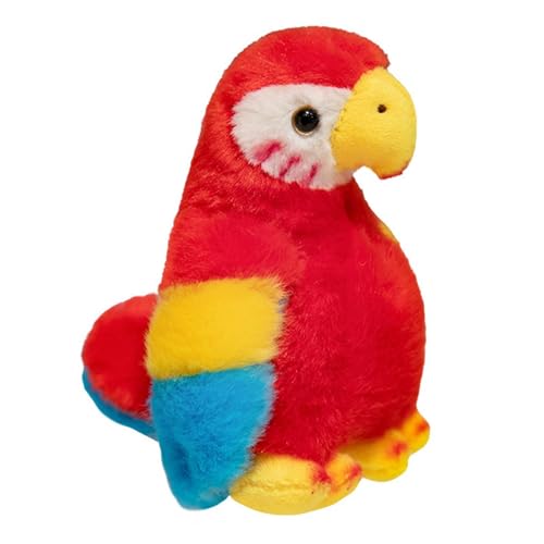 Snsengg Simulation Parrot Plush Toys, Shoulder Stand Plush Parrot, Stuffed Animal Parrot Decoration, Fuzzy Parrot Plush Toy, Home Parrot Plush Decoration, Office Parrot Plush Toy von Snsengg