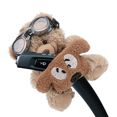 Snsengg Wischer Schaltgriff Puppe, Auto Plüsch Bär, Auto Bär Deko, Plüsch Auto Innenraum, Soft Bear Puppe, Dekorative Auto Puppe, Auto Wischer, Deko, LKW Bär Plüsch, Sedan Plüschbär, Bär Puppe von Snsengg