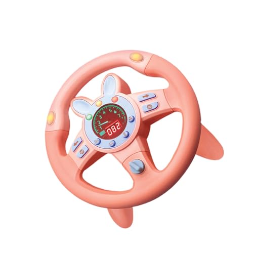 Steering Wheel Toy, Dashboard Pretend Play, Driving Toddler Toy, Educational Driving Toys, Interactive Musical Steering Wheel Toy with Lights and Sounds for Aged 3+ von Snsengg