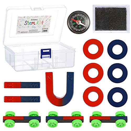 Sntieecr Labs Junior Science Magnetism Set für Experimente in der Bildung, Wissenschaftliches Experimentierwerkzeug für Physikalisches Lernspielzeug für Kinder und Jugendliche von Sntieecr