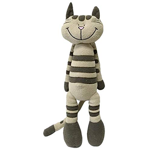 Snuggle Stuffs Plush Sitting Taupe Striped Calico Cat, 18 von Snuggle Stuffs