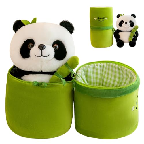 SoLLek Panda Plüschtier, Panda Kuscheltier, realistische Plüschtiere, Waschbar Kuscheltier Für Kinder Plüsch Spielzeug Flauschig Plüschtiere von SoLLek