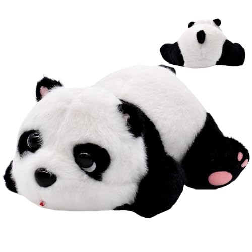 SoLLek Panda Plüschtier, Panda Plüschspielzeug, Süß Tier Kissen Plüschtier, Weiche und kuschelige Stofftiere, Kuscheltier Bärchen, Cartoon Plüsch Spielzeug, Geschenke für Kinder - 25cm von SoLLek