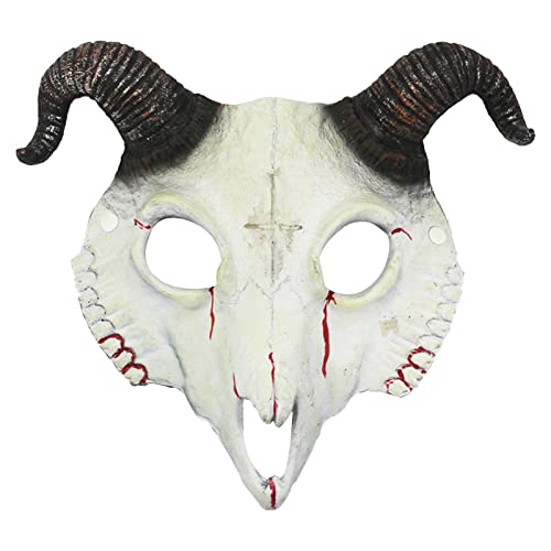 Halloween Therian Mask Unisex - Halloween Maske - Scary Karneval Maske Coole Weihnachten für Kostüm Maskerade Mask Festival Vintage-Halloween Cosplay Venezianischen Maske Kostüm von Sobzia