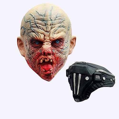 Sobzia Halloween Therian Mask Unisex - Halloween Kostüm - Lustige Maskerade Party Cosplay Vintage-Halloween Weihnachten für Kostüm Coole Venezianischen Maske Kostüm Abschlussball Karneval Maske von Sobzia