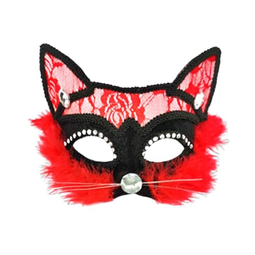 Sobzia Halloween Therian Mask Unisex - Halloween Maske - Lustige Maskerade Party Abschlussball Venezianischen Maske Kostüm Weihnachten für Kostüm Festival Maskerade Mask Cosplay Karneval Maske von Sobzia