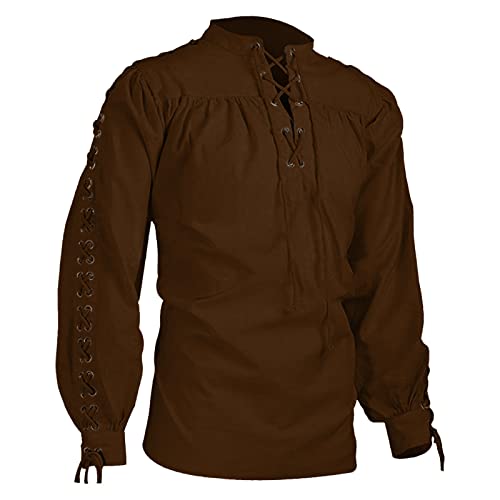 Sobzia Mittelalter Kleidung Herren,Karnevalskostüme Herren,Robin Hood Kostüm,Silvester,Ritter Kostüm Herren,Deals Of the Day,Steampunk,Robin Hood Kostüm, von Sobzia