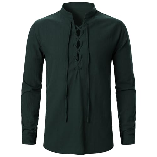 Sobzia Piratenkostüm Herren,Schwarzes Hemd Herren,Robin Hood Kostüm,Silvester Kleid,Wikinger Kostüm Herren,Retourenkauf Angebote,Mittelalter Kleidung Herren,Wikinger Met, von Sobzia