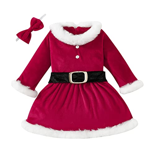 Sobzia Weihnachten Baby Outfit-Pullover Weihnachten Junge My First Christmas Outfit Baby Weiß Schneemann Kostüm Pyjama Outfits Set Weihnachtskleid Winter Outfit von Sobzia