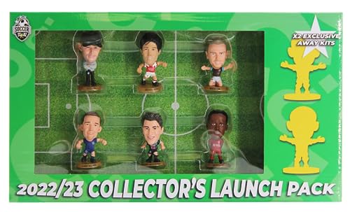 SoccerStarz - Launch Pack mit 8 Figuren (grün), Version 2022/23 von SoccerStarz