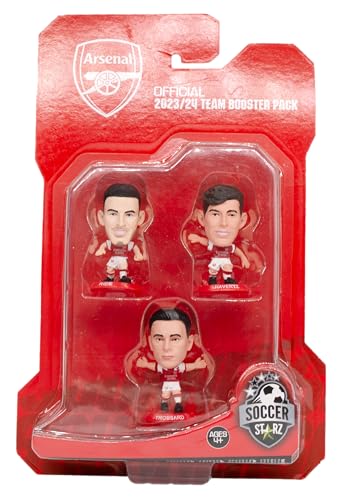 SoccerStarz - Arsenal 3 Figur 2023/24 Booster Pack (Classic Kit) von SoccerStarz