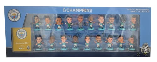 SoccerStarz - Man City League Winners Team Pack 19 Spieler (Classic Kit - 2020/21) von SoccerStarz