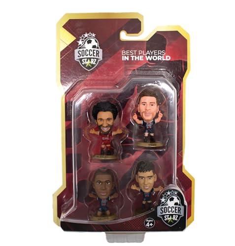 SoccerStarz World's Best Players - Messi, Mbappe, Neymar & Salah 4er Set, klein von SoccerStarz