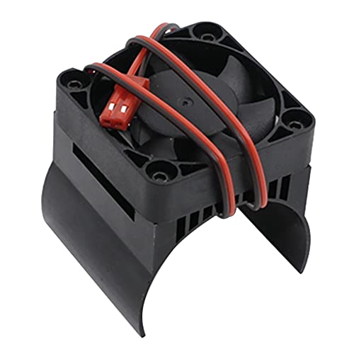 Sohroal 42Mm Motor KüHlung LüFter KüHlköRper KüHlung für 1/10 E- E- Summit Arrma 1/8 Kraton Talion RC Auto,Schwarz von Sohroal