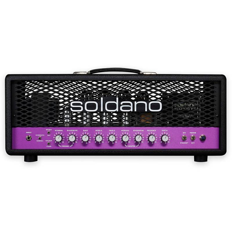 Soldano SLO 100 Signed Black/Purple Topteil E-Gitarre von Soldano