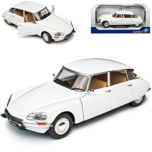 Citroen DS D Special Limousine Weiss 1/18 Solido Modell Auto mit individiuellem Wunschkennzeichen von Solido Citroen