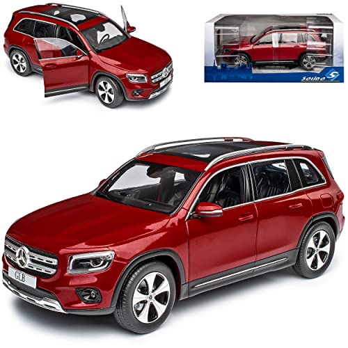 Solido Mercedes-Benz GLB X247 Rot Ab 2019 1/18 Modell Auto mit individiuellem Wunschkennzeichen von Solido Mercedes-Benz