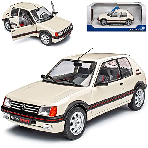 Peugeot 205 G*T*I Weiss 1983-1998 1/18 Solido Modell Auto mit individiuellem Wunschkennzeichen von Solido Peugeot