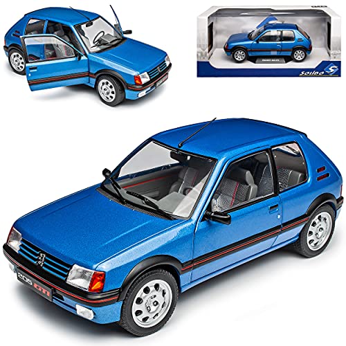 Peugeot 205 G-T-l Blau 1983-1998 1/18 Solido Modell Auto von Solido Peugeot