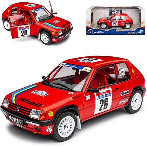 Solido Peugeot Peugeot 205 Rallye Tour De Corse Nr 26 1990 Rot 1983-1998 1/18 Solido Modell Auto von Solido Peugeot