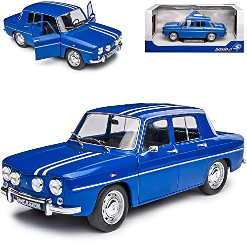 Renautl R8 Gordini Limousine Blau mit Streifen 1962-1973 1/18 Solido Modell Auto von Solido Renault