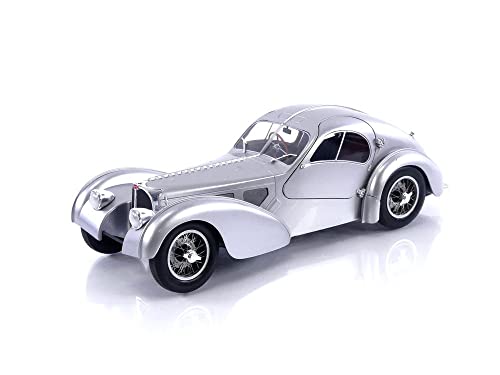 Solido 1:18 Bugatti Atlantic Silber Modellauto Modellfahrzeug von Solido