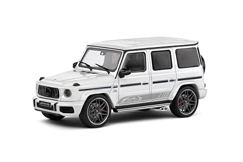 Solido 1:43 Mercedes-AMG G63 2022 Weiß – Die-Cast Modellauto, Fensterkarton mit Kunststoffsockel, 421438249 von Solido