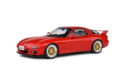 Solido Mazda RX-7 FD RS (1994, rot) – Hochwertiges Diecast Modellauto im Maßstab 1:18, legendäres JDM-Sportcoupé für Sammler & Tuning-Fans von Solido