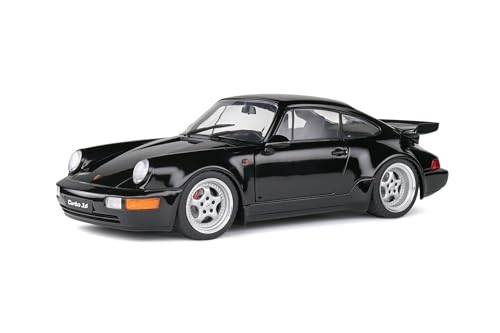 Solido Porsche 911 (964) 1993 (schwarz) – Hochwertiges Diecast Modellauto im Maßstab 1:18, legendäres Sportcoupé für Sammler & Porsche-Enthusiasten von Solido