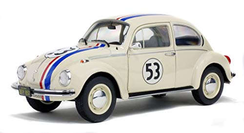 Solido S1800505 VW Käfer 1303 Racer #53, Maßstab 1:18, Modellauto, beige von Solido