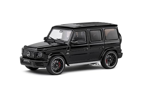 Solido 1:43 Mercedes-AMG G63 2022 Schwarz – Die-Cast Modellauto, Fensterkarton mit Kunststoffsockel, 421438249 von Solido