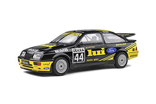 Solido 421180900 1:18 Ford Sierra RS 500# 44 schwarz, Modellauto, Die-Cast-Fahrzeug von Solido